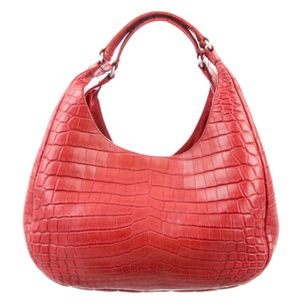 BOTTEGA VENETA Crocodile Shoulder Bag